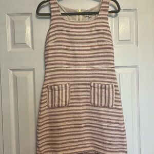 Striped Sleeveless Dress with Pockets